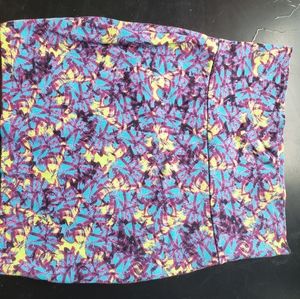 Lily White Patterned Pencil Skirt